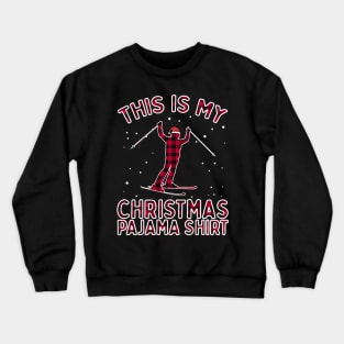 Skiing Shirt Funny Christmas Pajamas Xmas Gifts For Women Crewneck Sweatshirt